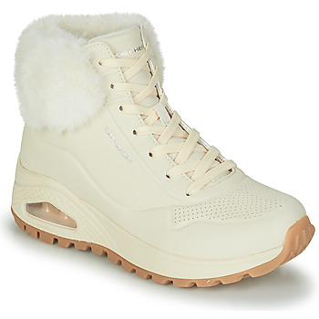 Shoes Women Mid boots Skechers UNO RUGGED Beige