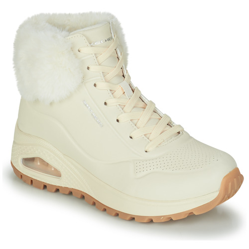 Shoes Women Mid boots Skechers UNO RUGGED Beige