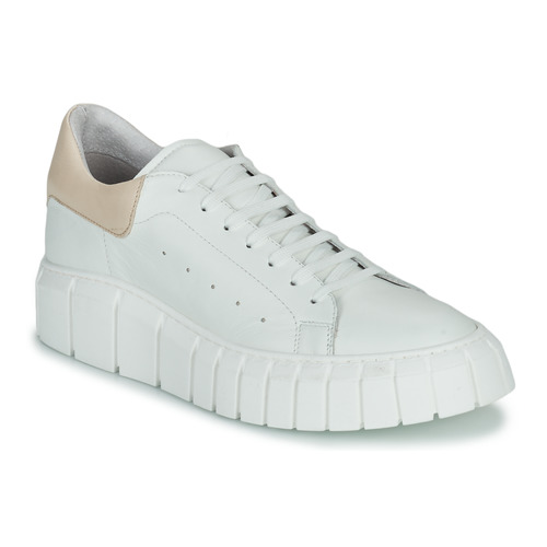 Shoes Women Low top trainers Sweet Lemon PLANTO White / Beige