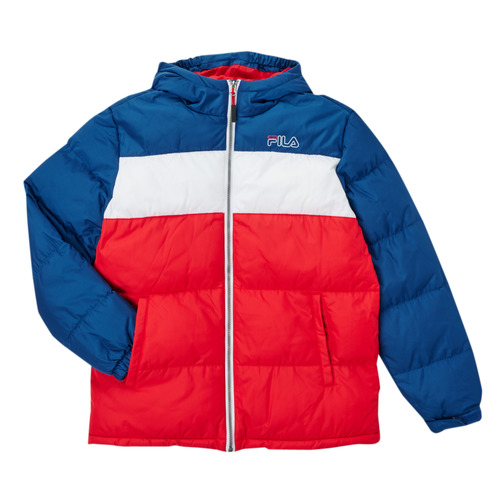 Clothing Boy Duffel coats Fila BELOMA Red / Marine