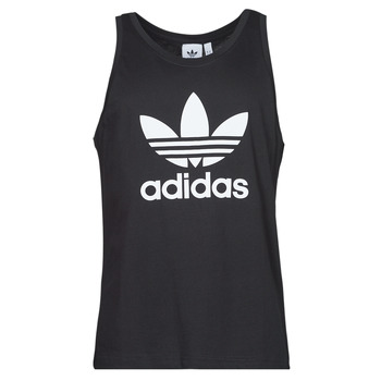 Clothing Men Tops / Sleeveless T-shirts adidas Originals TREFOIL TANK Black