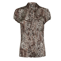 Clothing Women Blouses Guess SS LORENZA SHIRT Leopard