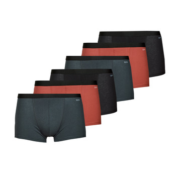 Underwear Men Boxer shorts DIM ECODIM X6 Black / Marine / Bordeaux