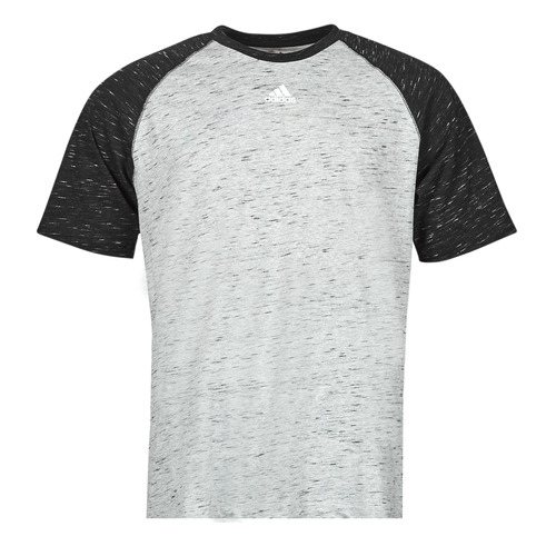 Clothing Men short-sleeved t-shirts adidas Performance MEL T-SHIRT Medium / Grey / Heather /  black / Mix