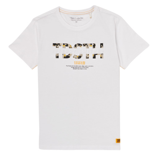 Clothing Boy short-sleeved t-shirts Teddy Smith T-ALTINO White