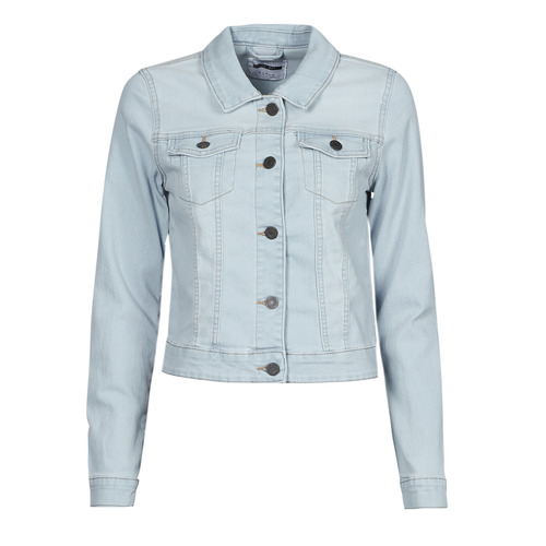 Clothing Women Denim jackets Noisy May NMDEBRA Blue / Clear