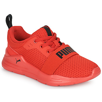 Shoes Boy Multisport shoes Puma Wired Run PS Red / Black