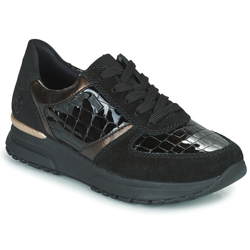 Shoes Women Low top trainers Rieker N7412-00 Black