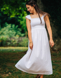 Clothing Women Long Dresses Céleste MANON White