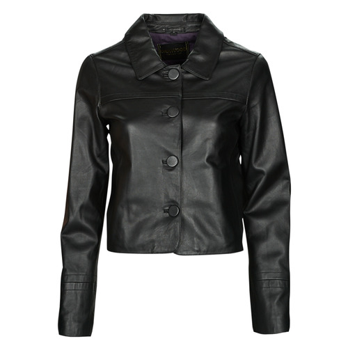 Clothing Women Leather jackets / Imitation leather Oakwood GRACE Black