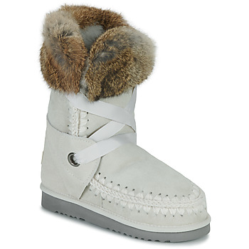 Shoes Women Mid boots Mou ESKIMO LACE FUR Beige