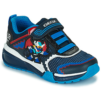 Shoes Boy Low top trainers Geox J BAYONYC BOY A Blue / Red