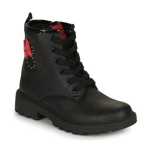 Shoes Girl Mid boots Geox J CASEY GIRL C Black / Red