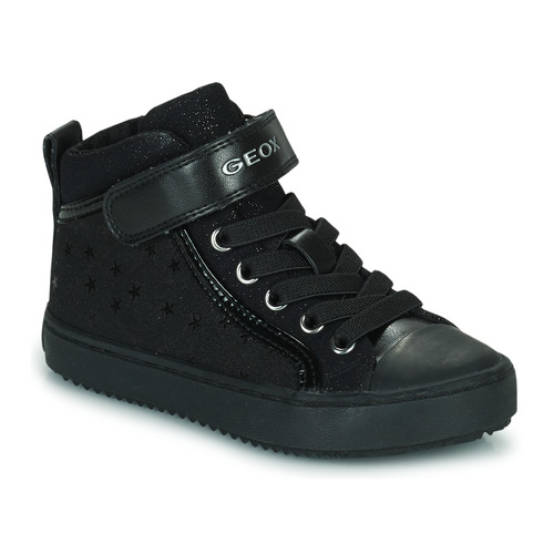 Shoes Girl High top trainers Geox J KALISPERA GIRL I Black