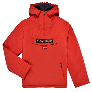 Clothing Children Parkas Napapijri RAINFOREST POCKET Red