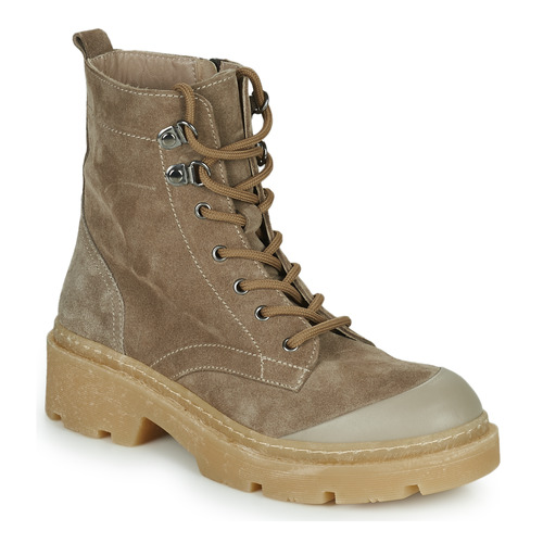 Shoes Women Mid boots Mam'Zelle Gatine Beige