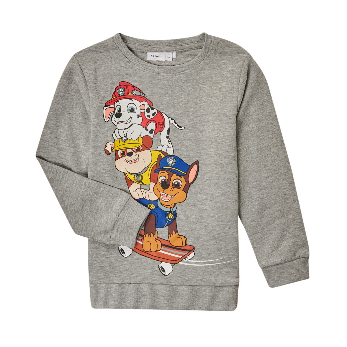 Clothing Boy sweaters Name it NMMJOSHU PAW PATROL SWEAT Grey