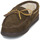 Shoes Men Loafers Minnetonka PILE LINED HARDSOLE Brown