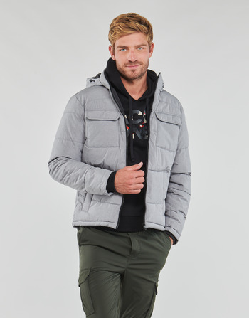 Clothing Men Duffel coats Jack & Jones JJBRADY PUFFER Grey