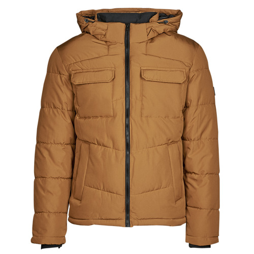 Clothing Men Duffel coats Jack & Jones JJBRADY PUFFER Cognac