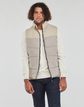 Clothing Men Duffel coats Jack & Jones JJCHILI BODYWARMER Beige