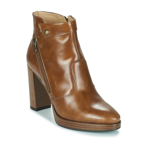 Shoes Women Ankle boots NeroGiardini COCCO Cognac