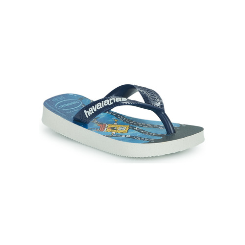 Shoes Boy Flip flops Havaianas KIDS TOP BOB SPONGE Blue