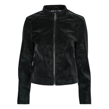 Clothing Women Leather jackets / Imitation leather Desigual LAS VEGAS Black