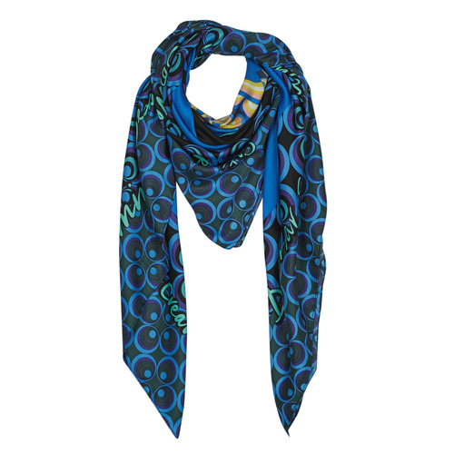 Accessorie Women Scarves Desigual BOLA_CARRÉ 140 Blue