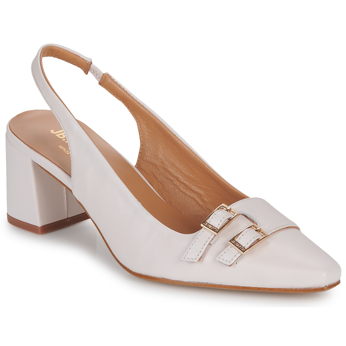 Shoes Women Court shoes JB Martin VENERABLE Nappa / Chalk