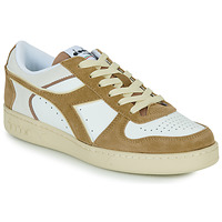 Shoes Low top trainers Diadora MAGIC BASKET LOW SUEDE LEATHER White / Beige