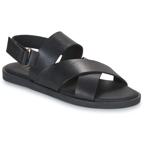 Shoes Men Sandals Pellet ANGEL Veal / Smooth / Black