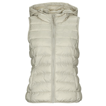 Clothing Women Duffel coats Only ONLNEWTAHOE HOOD WAISTCOAT White