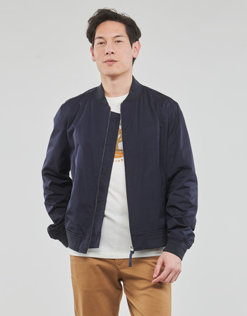 Clothing Men Blouses Gant LIGHT BOMBER JACKET Marine