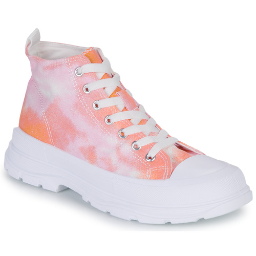 Shoes Women High top trainers Moony Mood HIGHER Orange