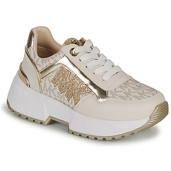 Shoes Girl Low top trainers MICHAEL Michael Kors COSMO MADDY Beige / Gold