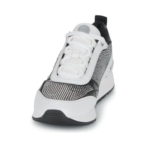 MICHAEL Michael Kors ALLIE STRIDE TRAINER White / Black / Silver