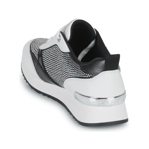 MICHAEL Michael Kors ALLIE STRIDE TRAINER White / Black / Silver