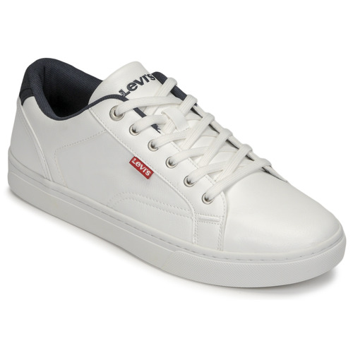 Shoes Men Low top trainers Levi's COURTRIGHT White / Blue