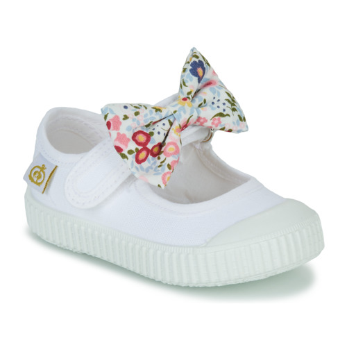 Shoes Girl Ballerinas Citrouille et Compagnie OZIMINI White / Multicolour