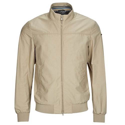 Clothing Men Blouses Geox M VINCIT BOMBER JKT Beige