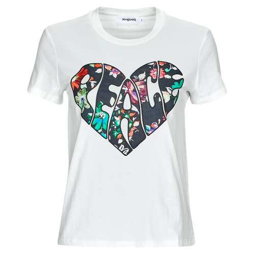 Clothing Women short-sleeved t-shirts Desigual TS_COR White