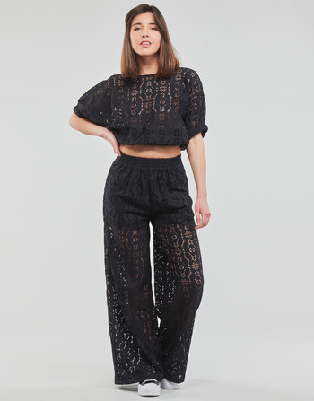 Clothing Women Wide leg / Harem trousers Desigual PANT_NEWCASTLE Black