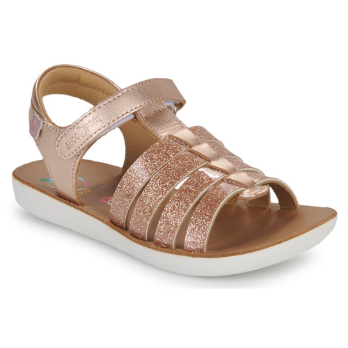 Shoes Girl Sandals Shoo Pom GOA SPART Pink / Gold