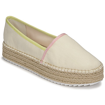 Shoes Women Espadrilles Tommy Jeans TOMMY JEANS FLATFORM ESPADRILLE Cream / Multicolour