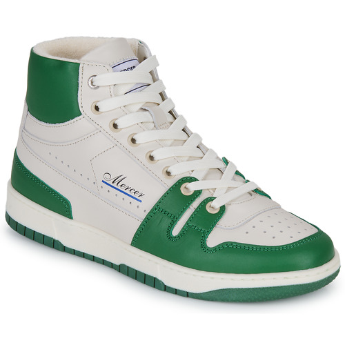 Shoes Women High top trainers Mercer Amsterdam THE BROOKLYN HIGH White / Green