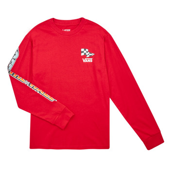 Clothing Children Long sleeved shirts Vans HOLE SHOT LS Red