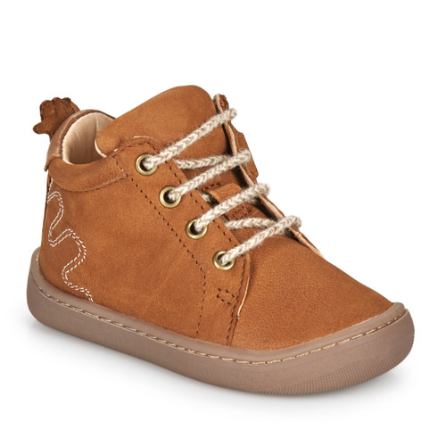 Shoes Children High top trainers Easy Peasy MY FLEXOO LACET Brown