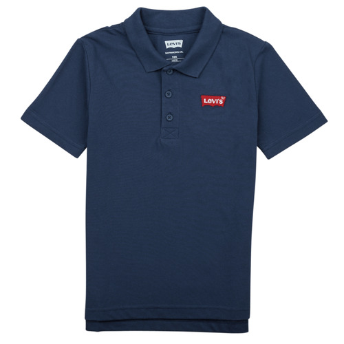 Clothing Boy short-sleeved polo shirts Levi's BACK NECK TAPE POLO Marine