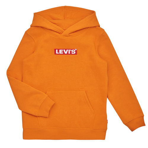 Clothing Boy sweaters Levi's LVN BOXTAB PULLOVER HOODIE Orange